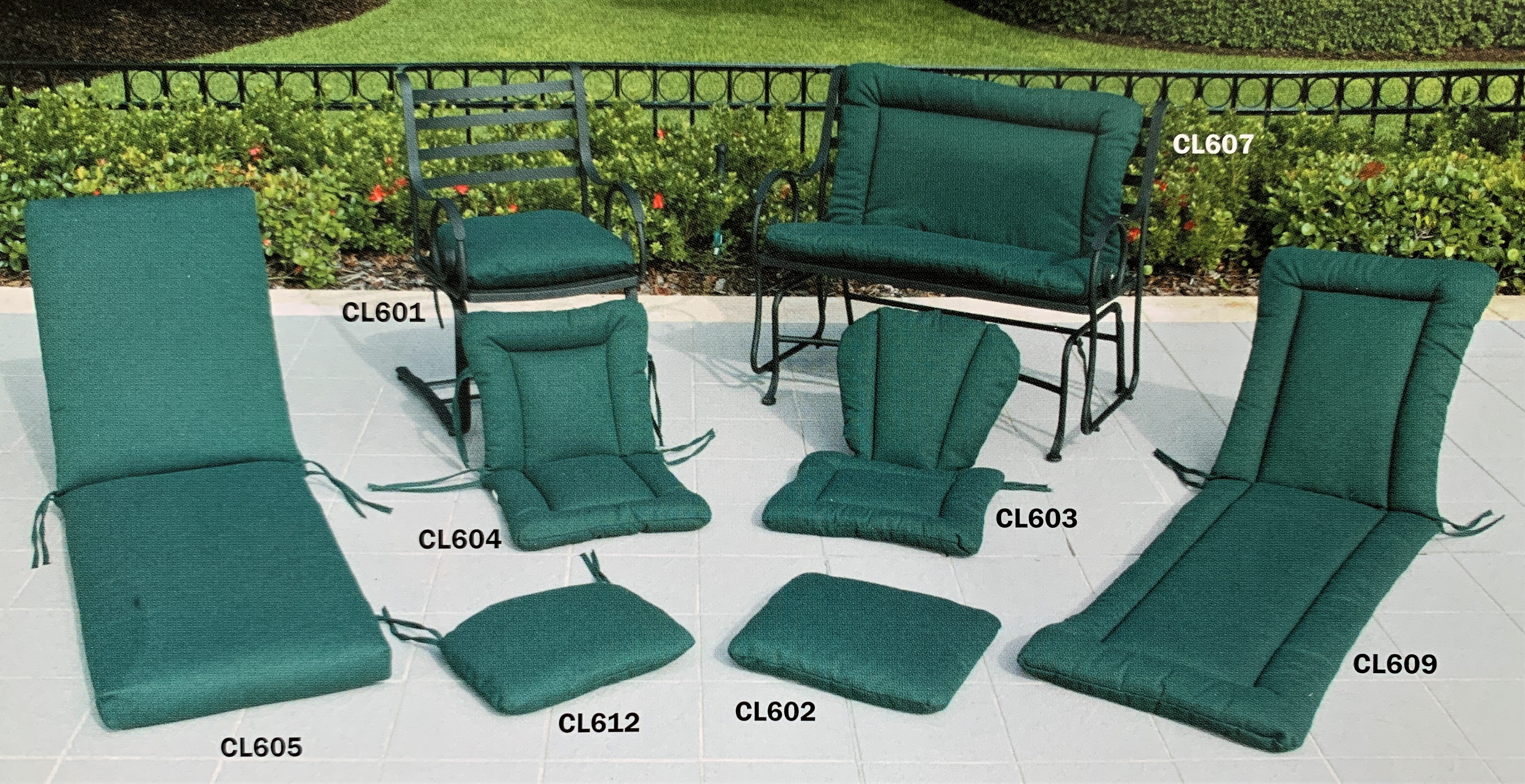 Choose Size Set of 4 Outdoor Rust Clay Universal Foam Chair Cushions 