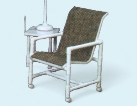 PVC Sling Caster Chair