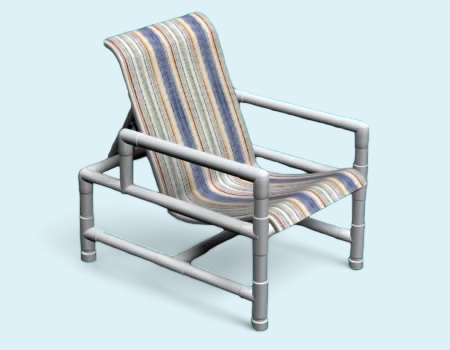 PVC Sling Recliner Chair